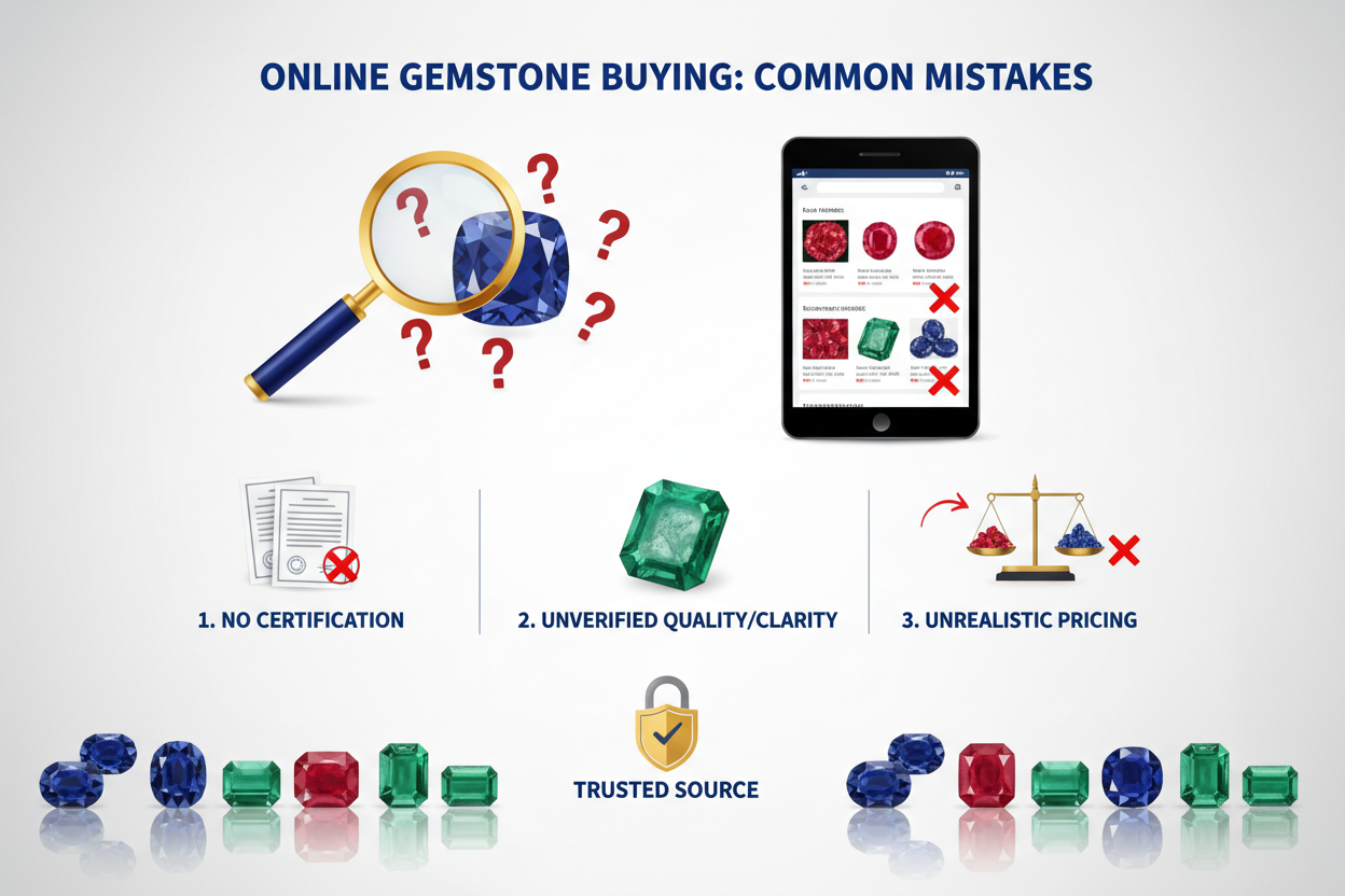 Mistakes to Avoid When Buying Precious Loose Gems Online