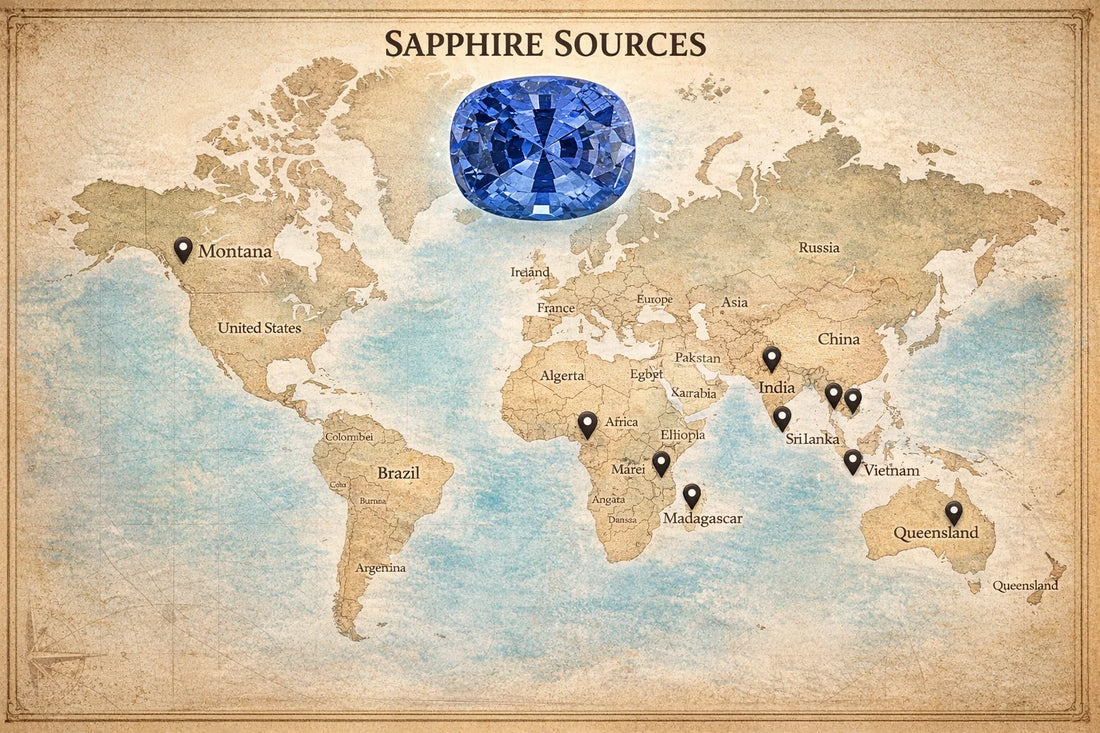 Sapphire – Scientific Guide, Mineralogy, Origins, Colors, and Value