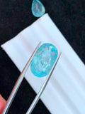 natural cushion cut Paraiba tourmaline gemstone