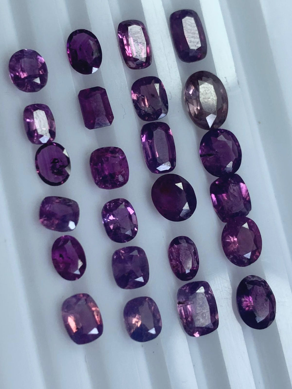 large 17 carat Kashmir sapphire pinkish purple

