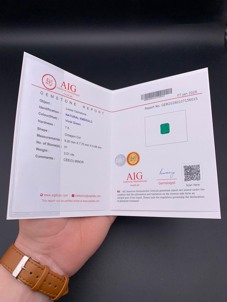 Buy This Natural Loose Emerald Stone