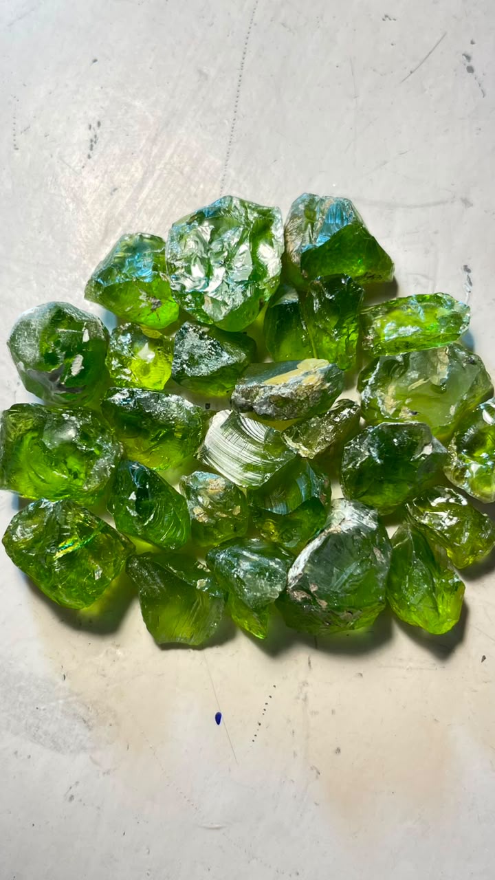 74g natural rough peridot from Pakistan