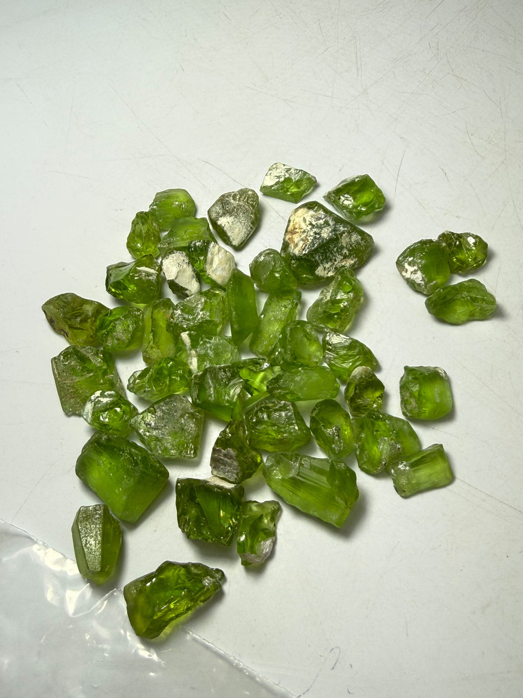 Pakistani peridot rough gemstone 90 grams