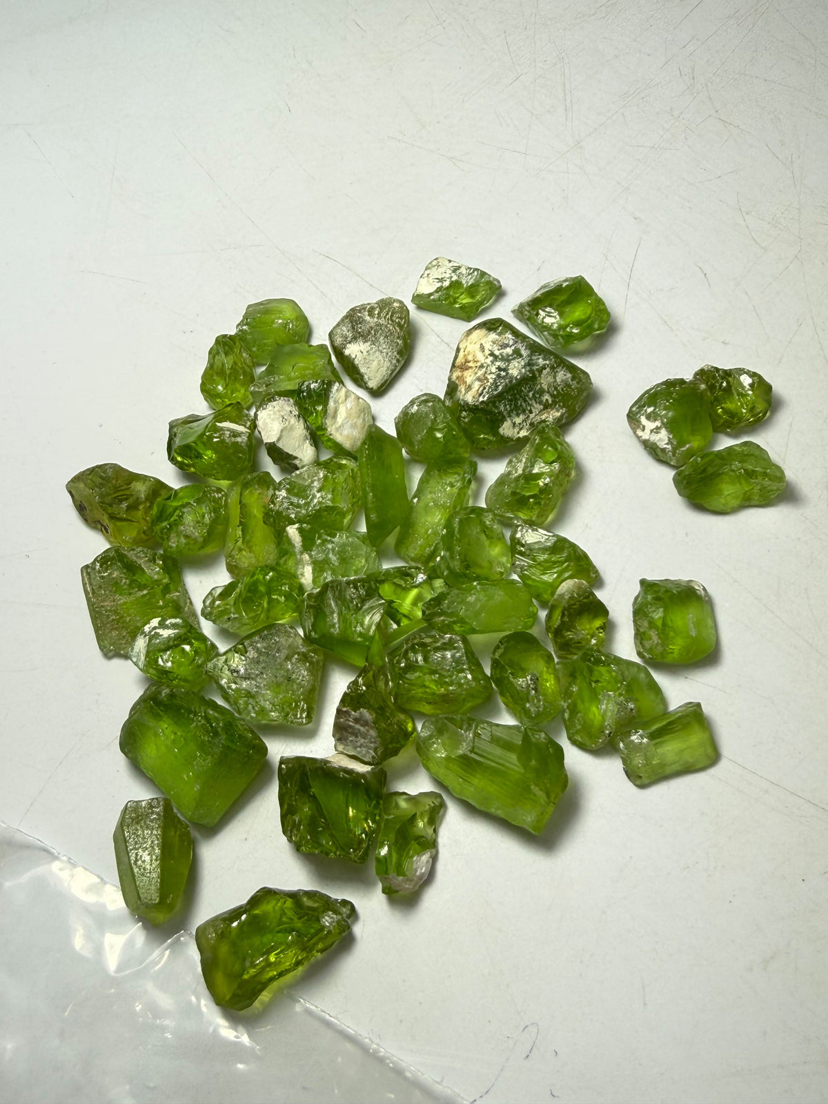 Pakistani peridot rough gemstone 90 grams