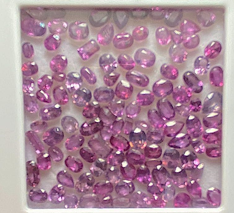 30 Carats Natural Pink Kashmir Sapphires – Basel Mine, Pakistan (Parcel)