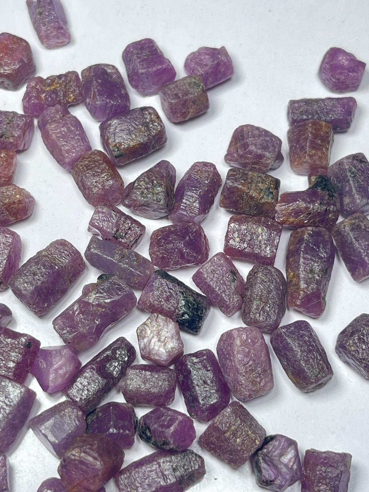 Natural Raw Ruby Crystals Bulk Lot