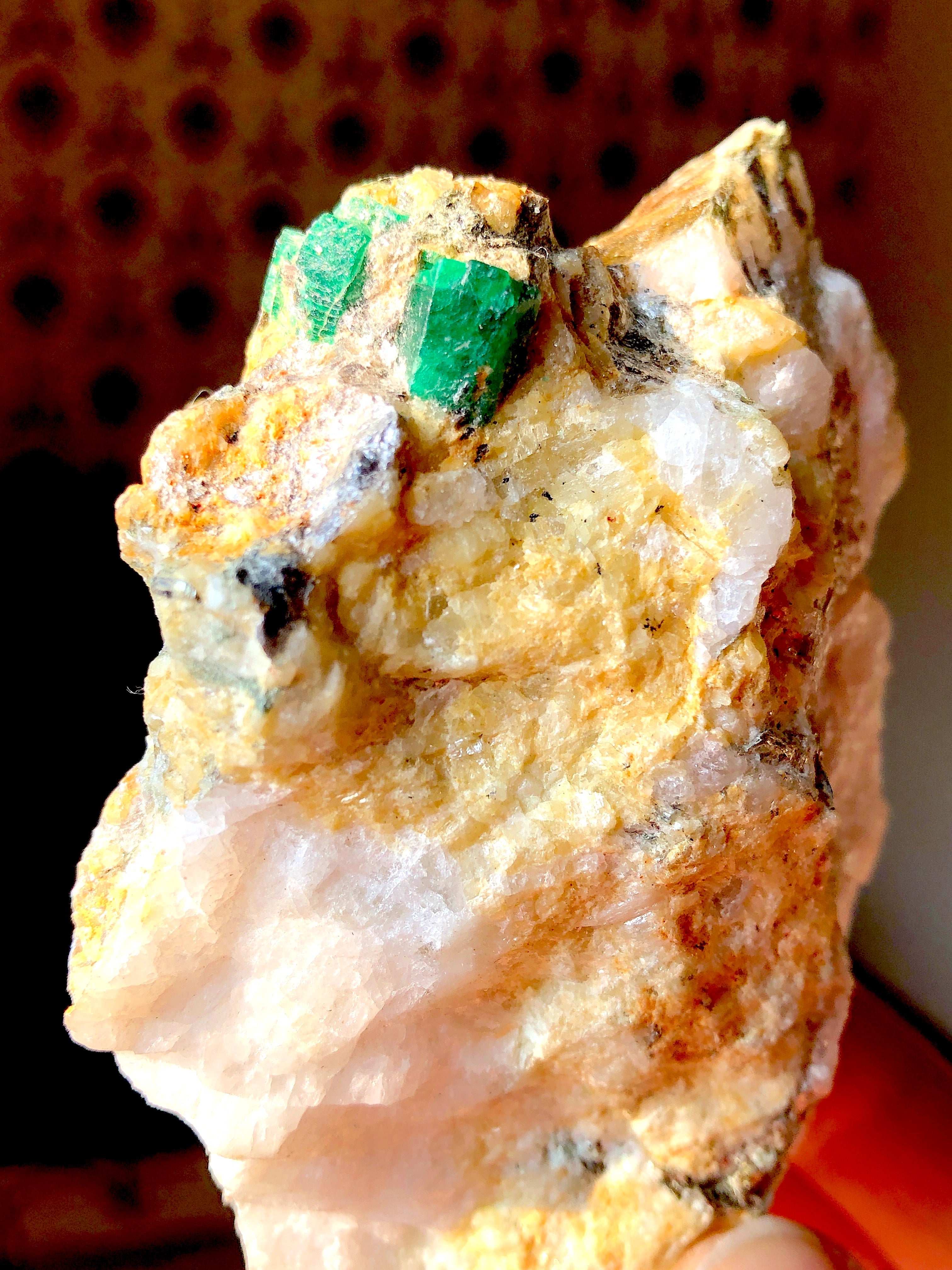 Natural Swat Valley Emerald on Matrix – 240 Gram Rough Crystal Natural Swat Valley Emerald on Matrix – 240 Gram Rough Crystal