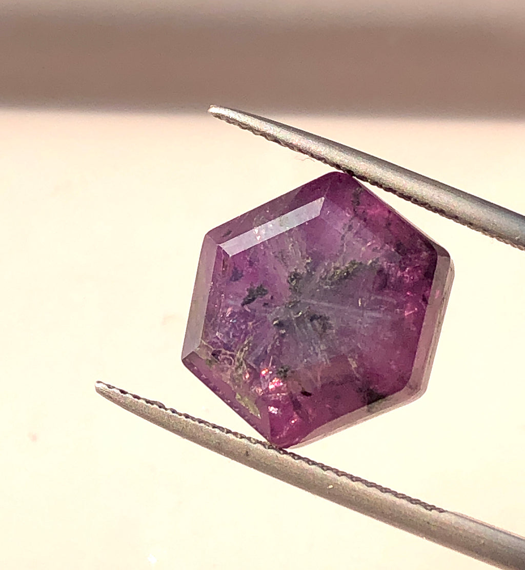 Kashmir origin Batakundi sapphire Trapiche for Sale