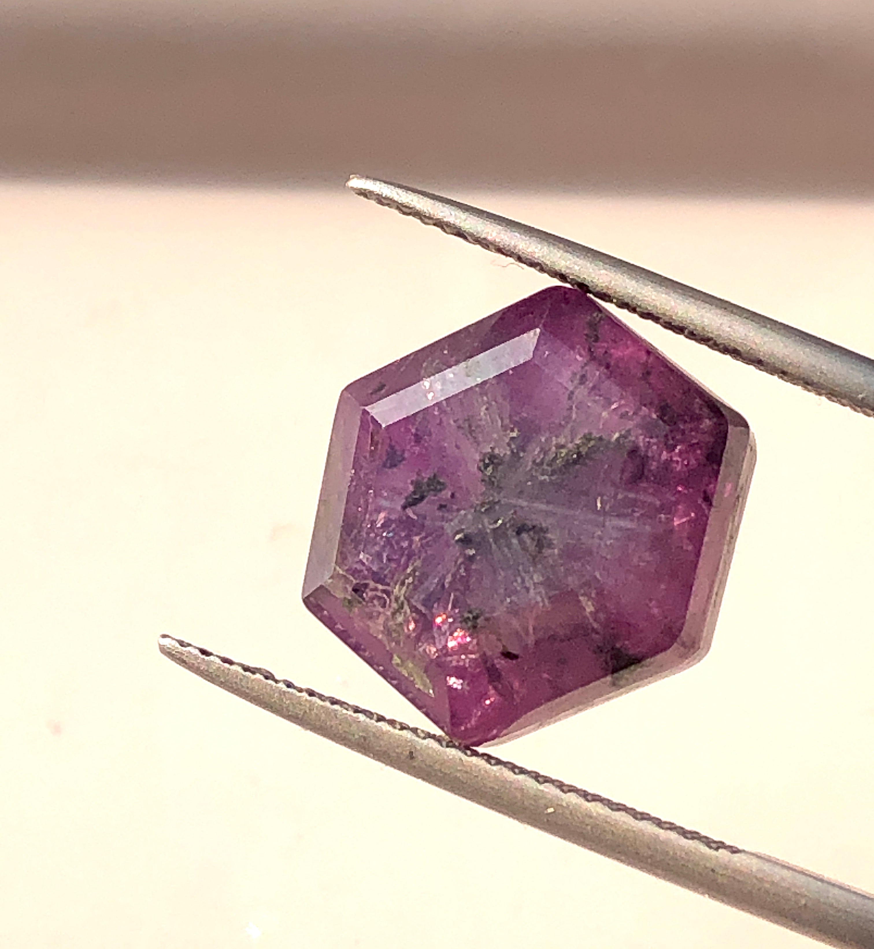 Kashmir origin Batakundi sapphire Trapiche for Sale