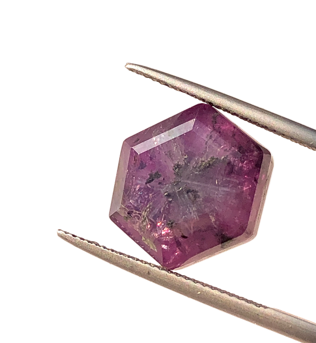 Batakundi mine purple sapphire Trapiche