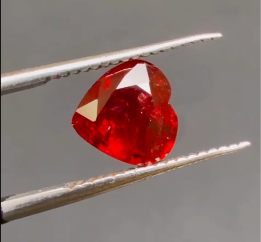2.03 Carats Deep Red Natural Burmese Ruby Loose Gemstone
