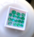 16 Pieces Melee Loose Oval Shape Panjshir Emerald Pairs