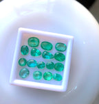16 Pieces Melee Loose Oval Shape Panjshir Emerald Pairs